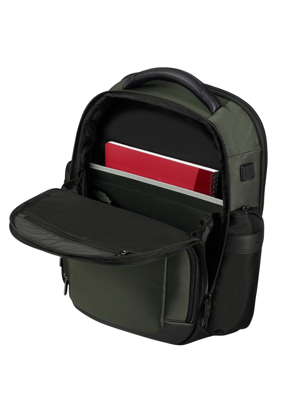 Samsonite Pro-DLX rugzak met 15,6 inch laptopvak - detail 3 olijfgroen