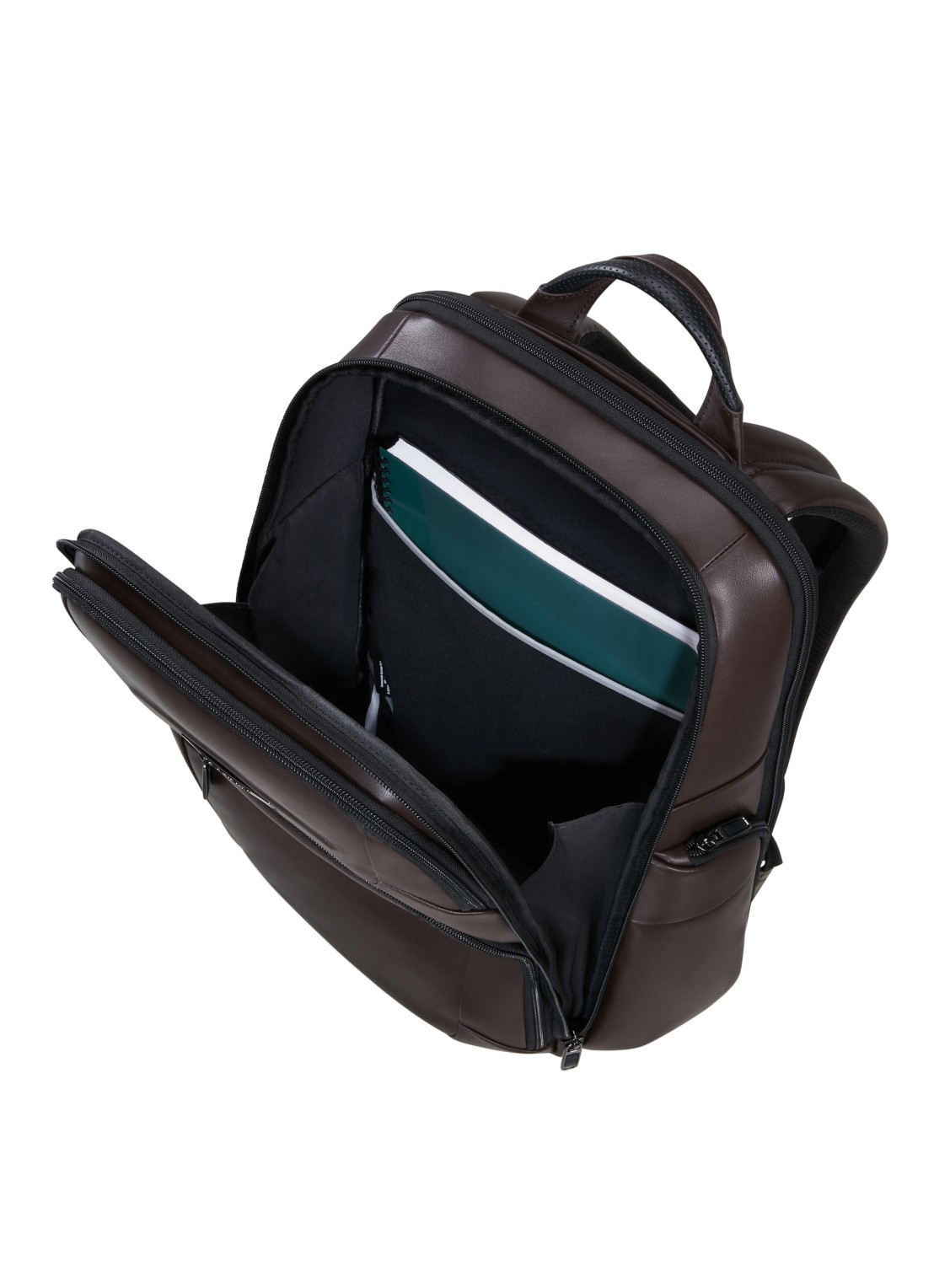 Samsonite PRO-DLX rugzak met 15,6 inch laptopvak - detail donkerbruin
