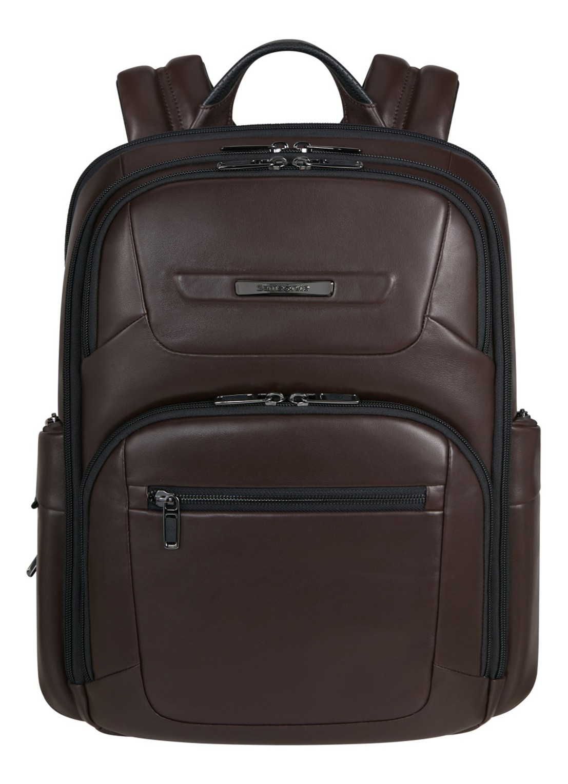 Samsonite PRO-DLX rugzak met 15,6 inch laptopvak - voorkant 3 donkerbruin