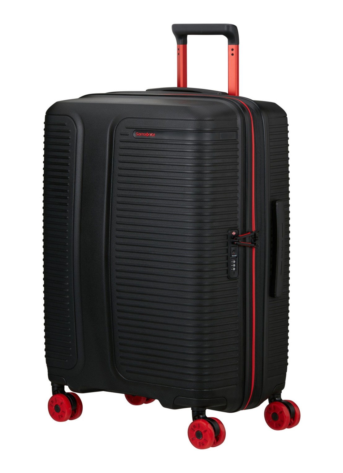 Samsonite Prodiver vergrootbare spinner 69 cm - voorkant 2 zwart