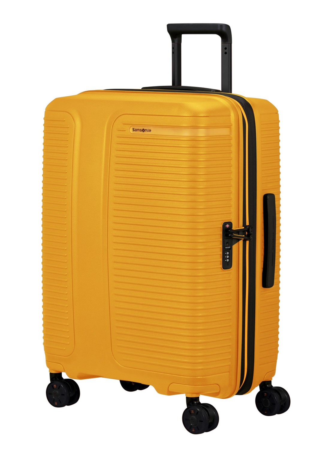 Samsonite Prodiver vergrootbare spinner 69 cm - voorkant 4 geel