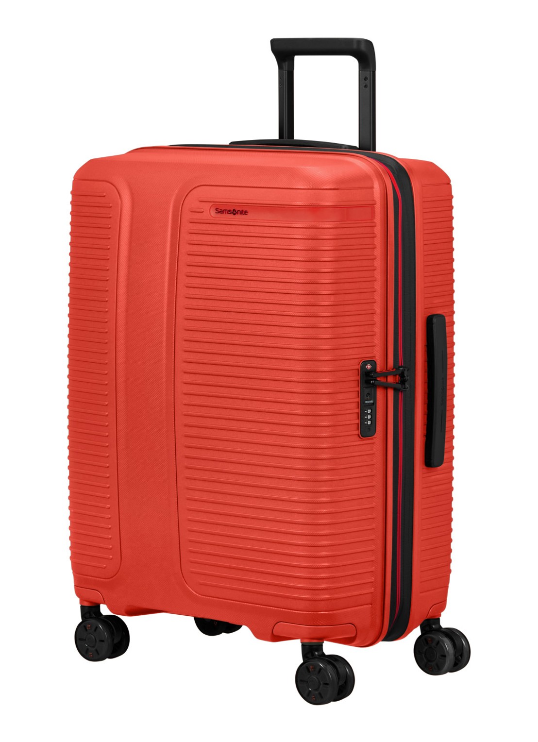 Samsonite Prodiver vergrootbare spinner 69 cm - voorkant 4 oranjerood