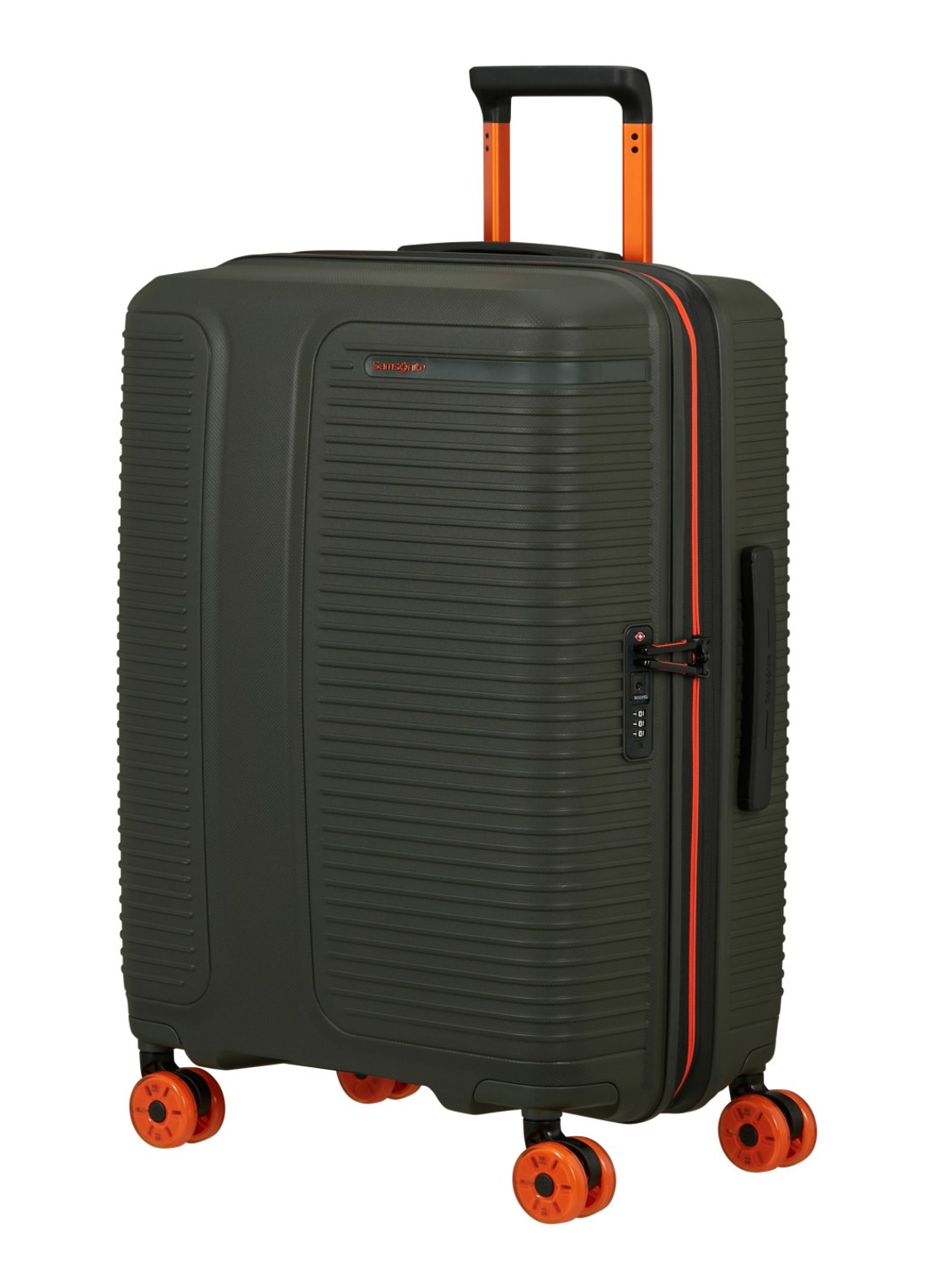 Samsonite Prodiver vergrootbare spinner 69 cm - voorkant 3 mosgroen