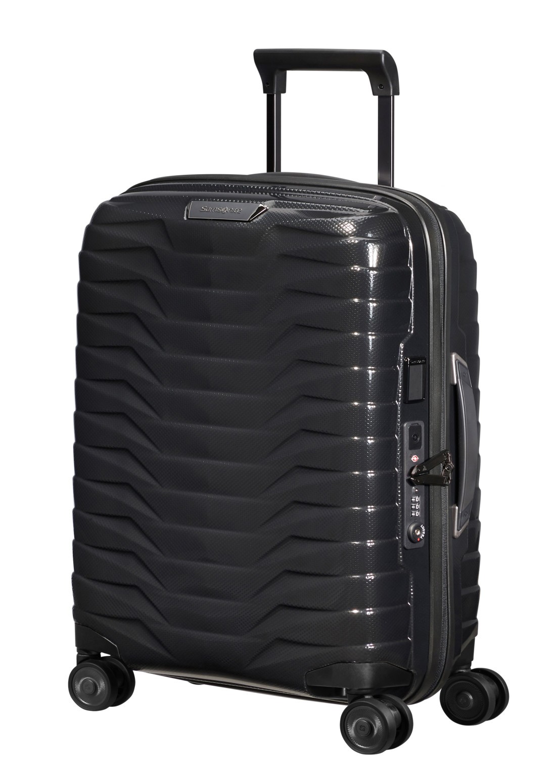 Samsonite Proxis Biz spinner 55 cm - voorkant 2 zwart