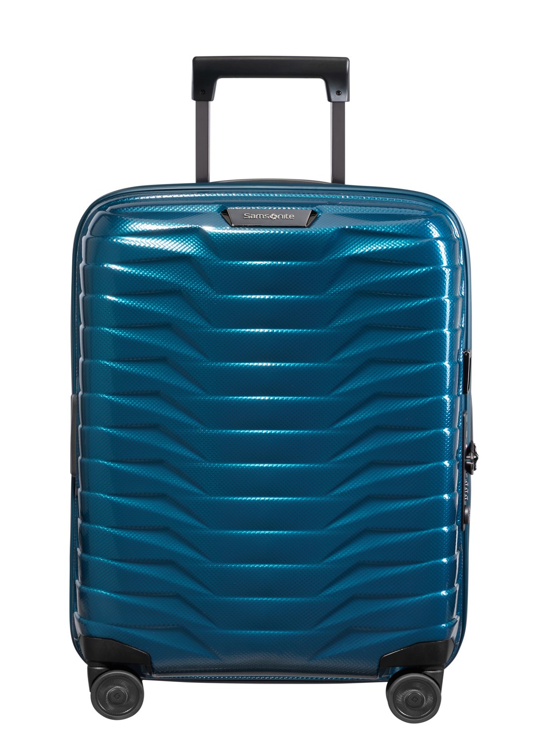 Samsonite Proxis Biz spinner 55 cm - voorkant petrolgroen
