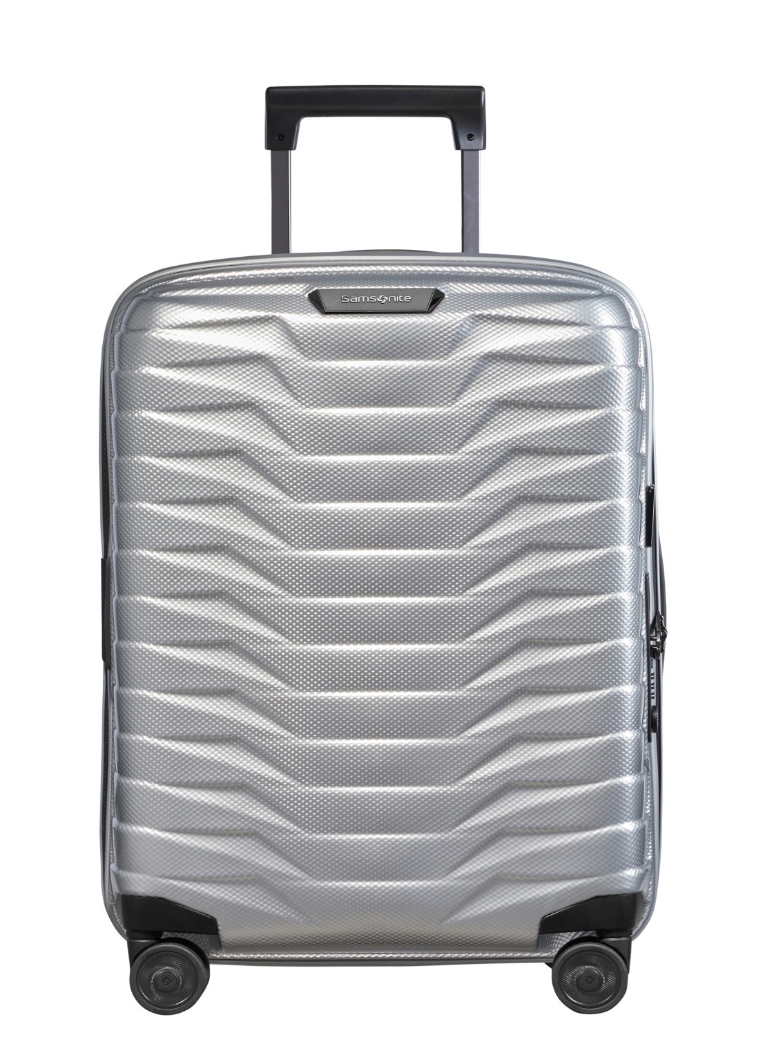 Samsonite Proxis Biz spinner 55 cm - voorkant zilver