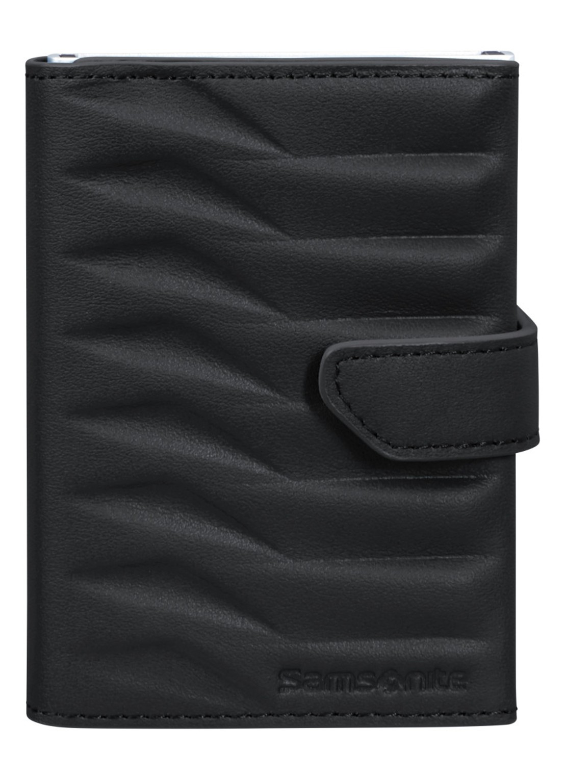 Samsonite Proxis pasjeshouder van leer - voorkant 3 zwart