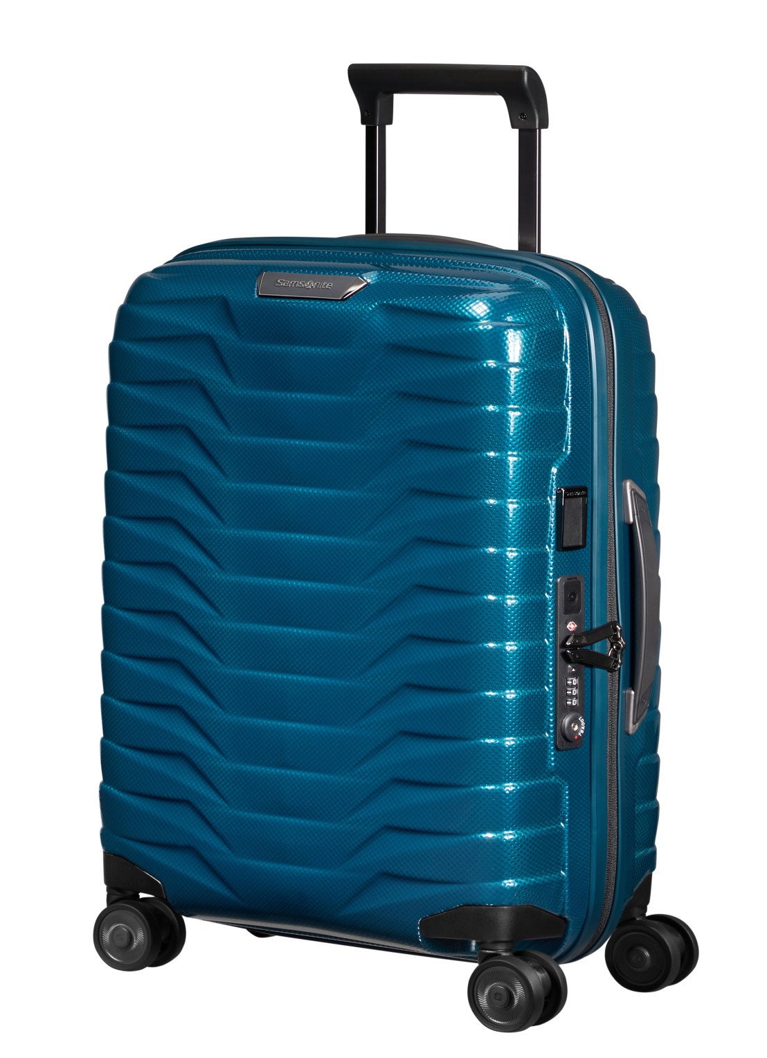 Samsonite Proxis spinner 55 cm - voorkant 6 petrolgroen