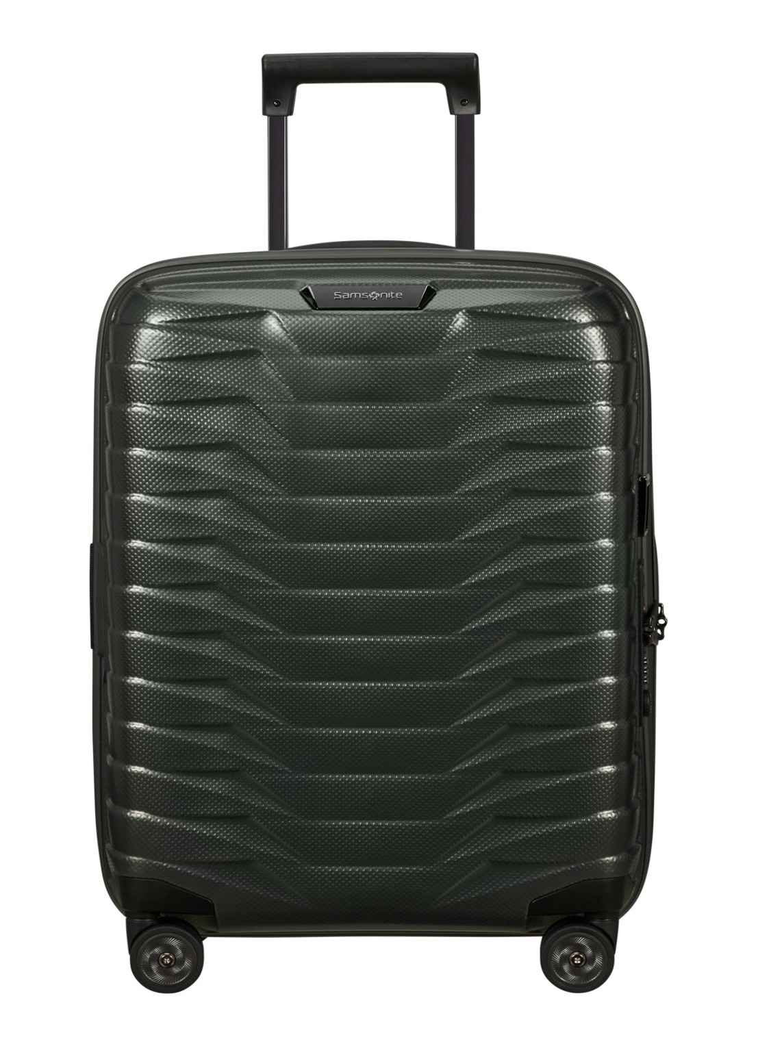 Samsonite Proxis spinner 55 cm - voorkant bronsgroen