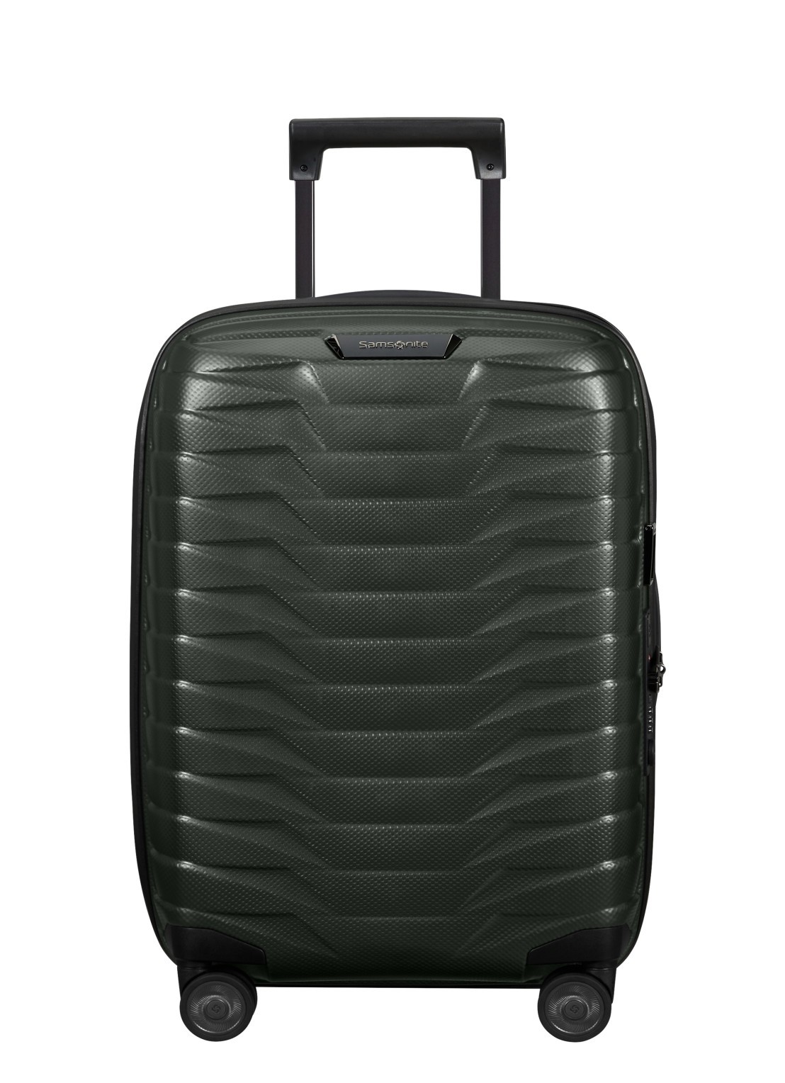 Samsonite Proxis spinner 55 cm  - voorkant 5 bronsgroen
