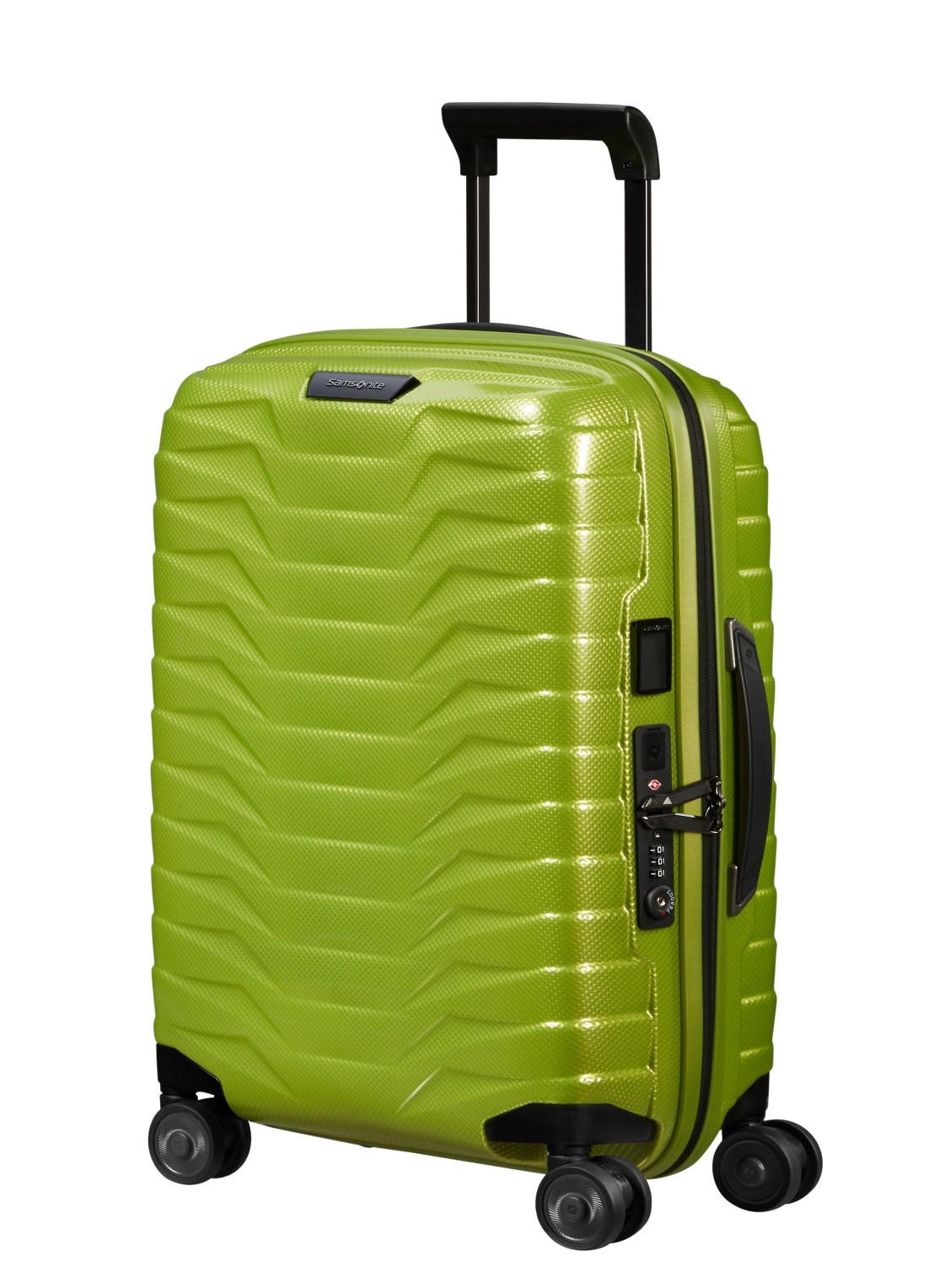 Samsonite Proxis spinner 55 cm - voorkant 2 lime