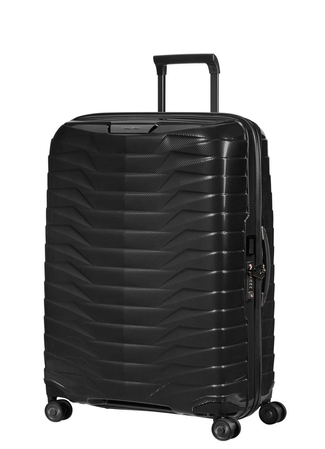 Samsonite Proxis spinner 69 cm - voorkant 2 zwart