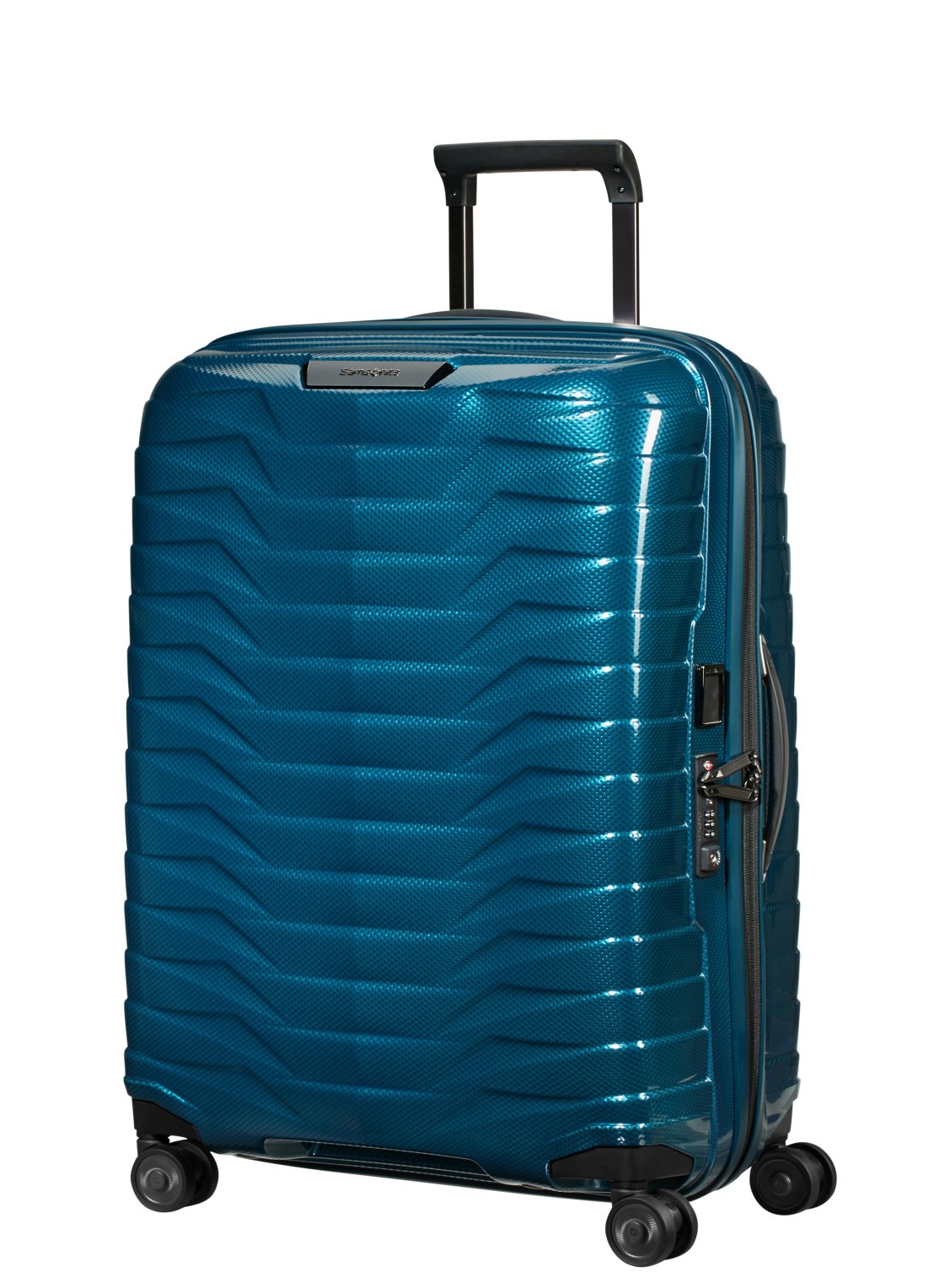 Samsonite Proxis spinner 69 cm - voorkant 2 petrol
