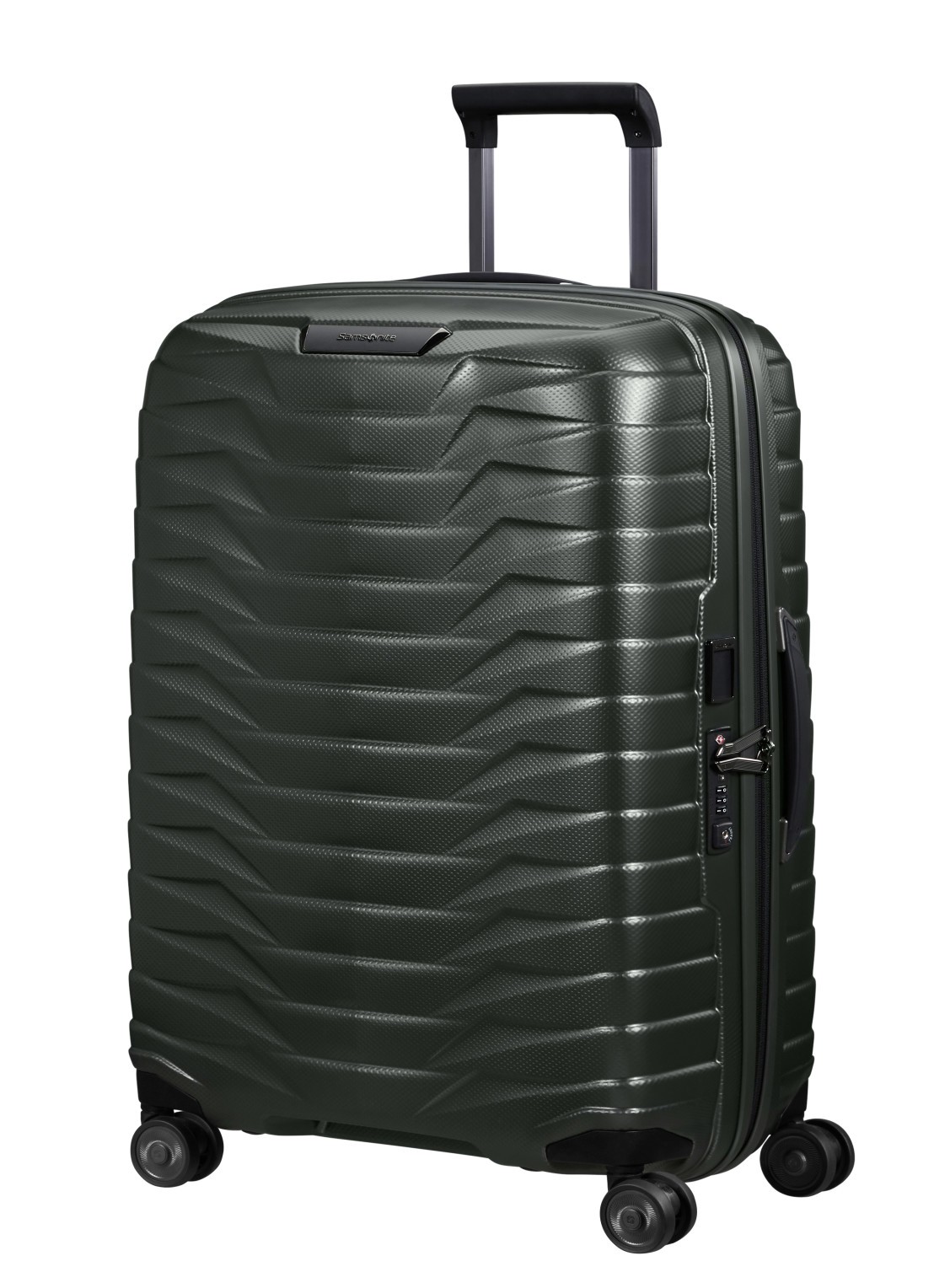 Samsonite Proxis spinner 69 cm - voorkant 6 donkergrijs