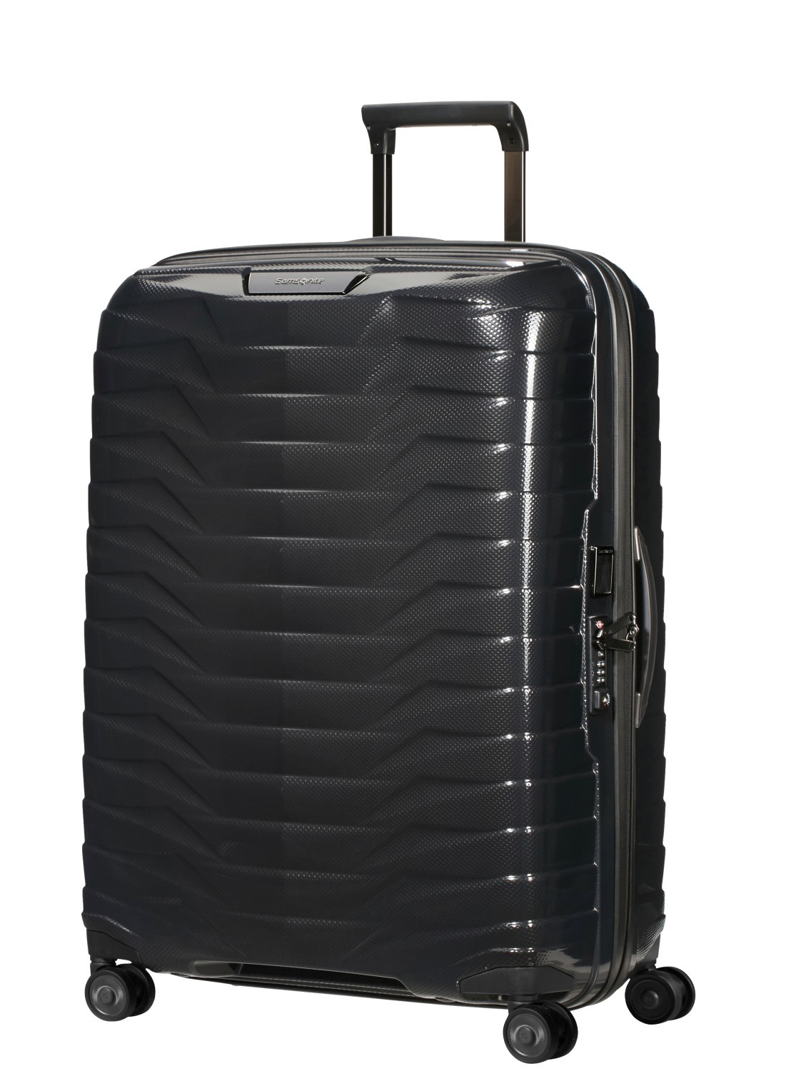 Samsonite Proxis spinner 75 cm - voorkant 6 zwart