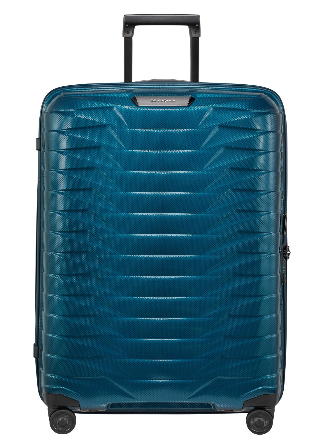 Samsonite Proxis spinner 75 cm - voorkant petrol