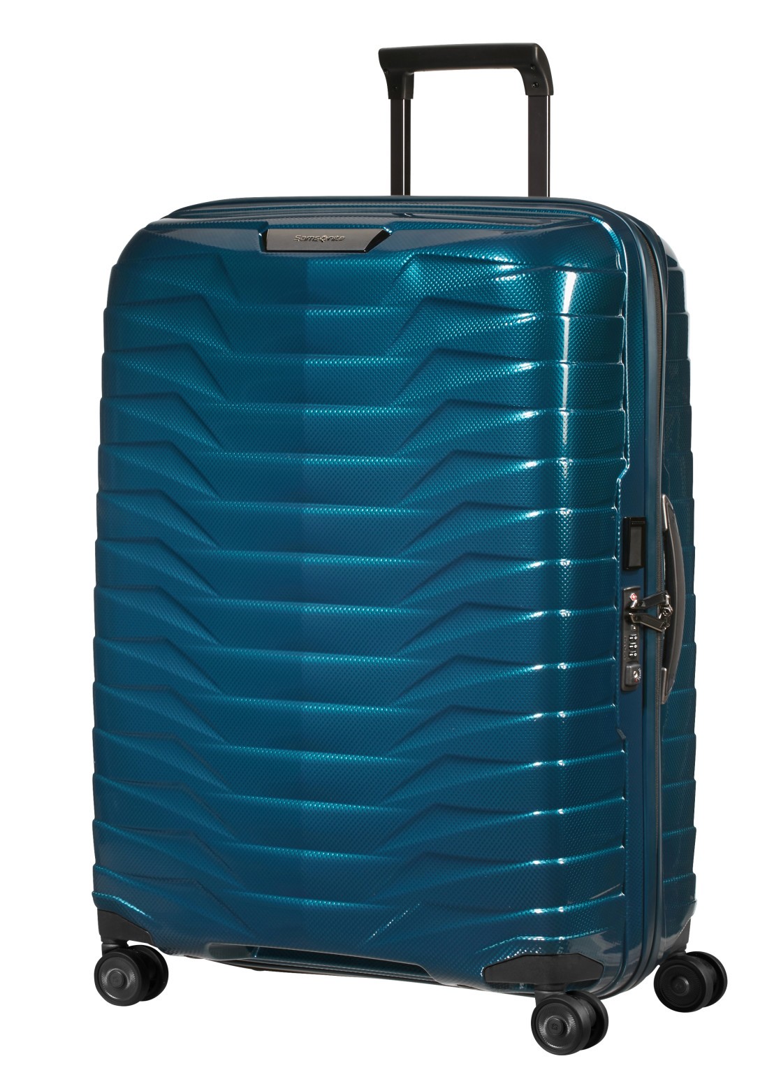 Samsonite Proxis spinner 75 cm - voorkant 2 petrol