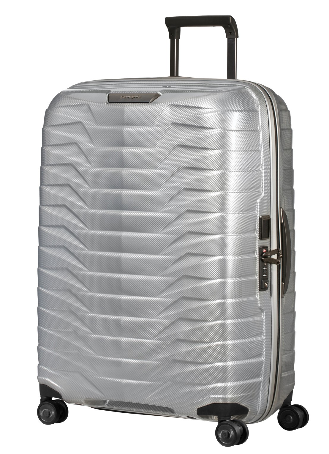 Samsonite Proxis spinner 75 cm - voorkant 2 zilver