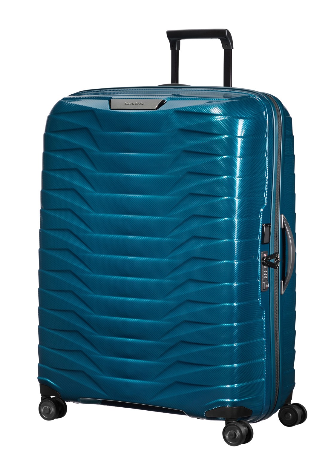 Samsonite Proxis spinner 81 cm - voorkant 7 petrol