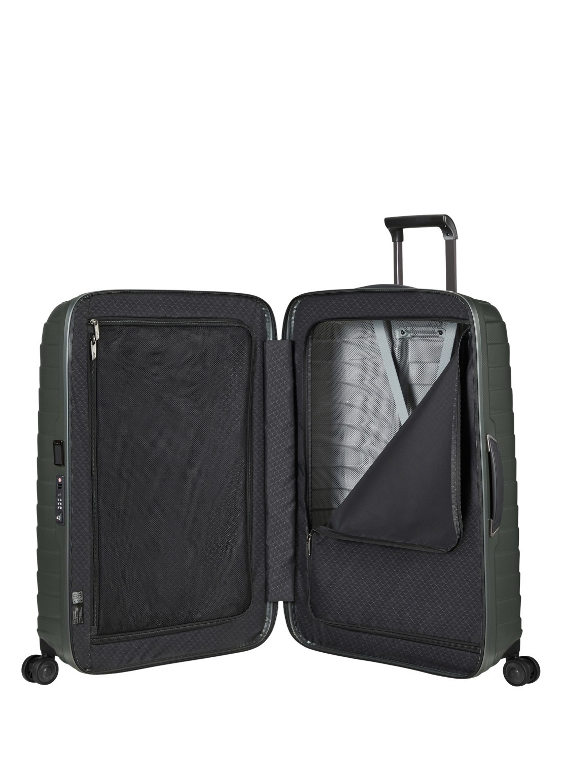 Samsonite Proxis spinner 86 cm - detail donkergrijs