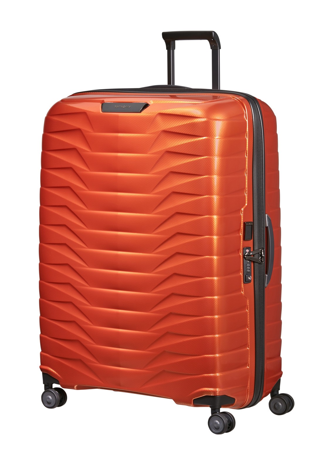 Samsonite Proxis spinner 86 cm  - voorkant 3 oranjerood