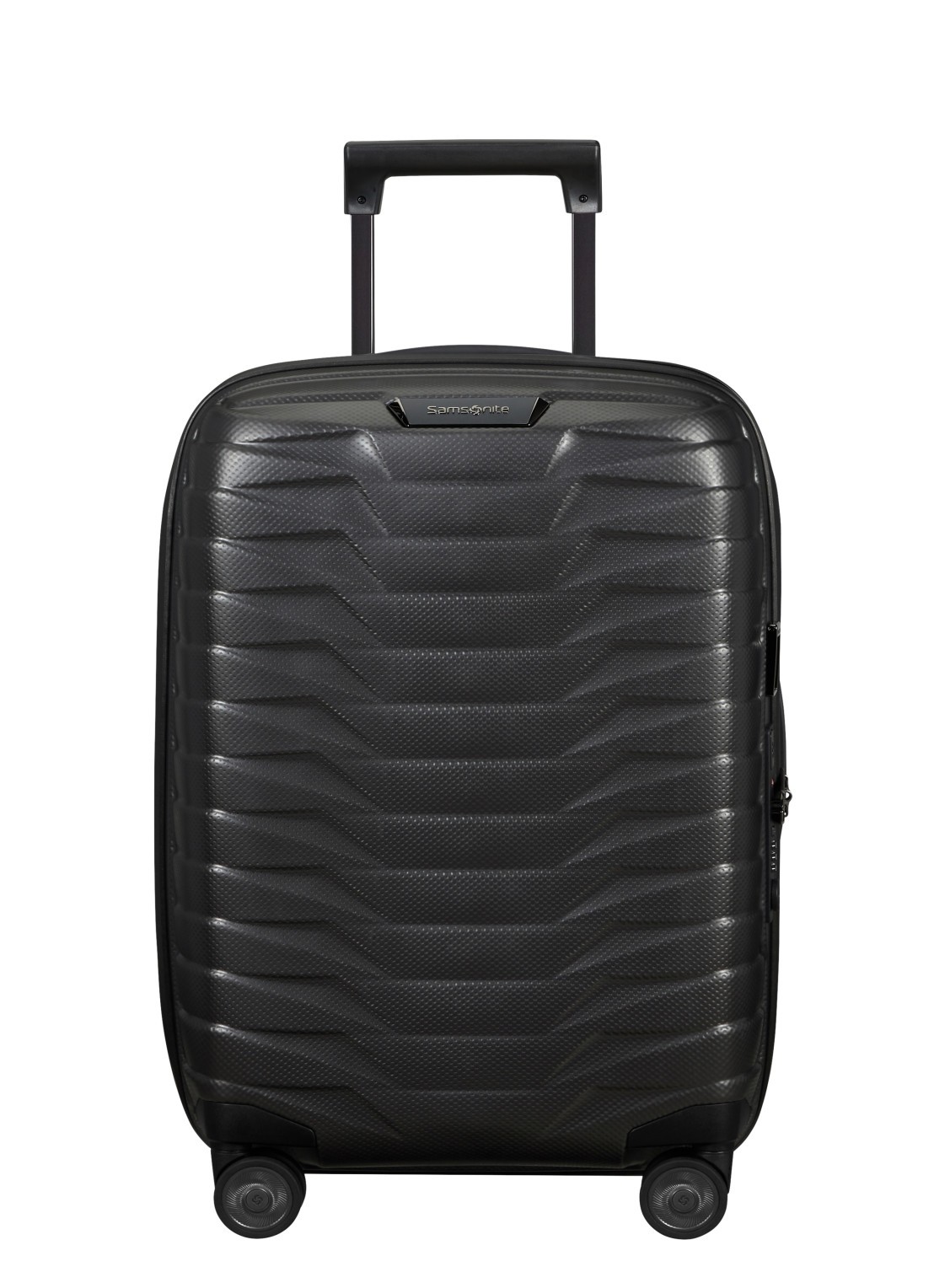 Samsonite Proxis uitbreidbare spinner 55 cm - voorkant 5 antraciet