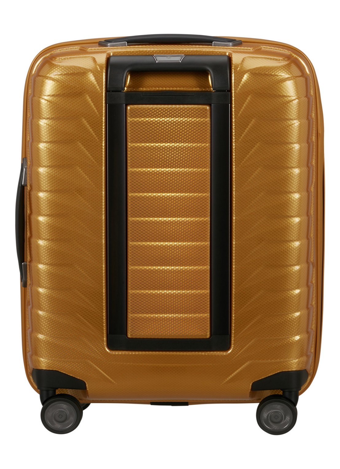 Samsonite Proxis vergrootbare spinner 55 cm - achterkant geelgoud