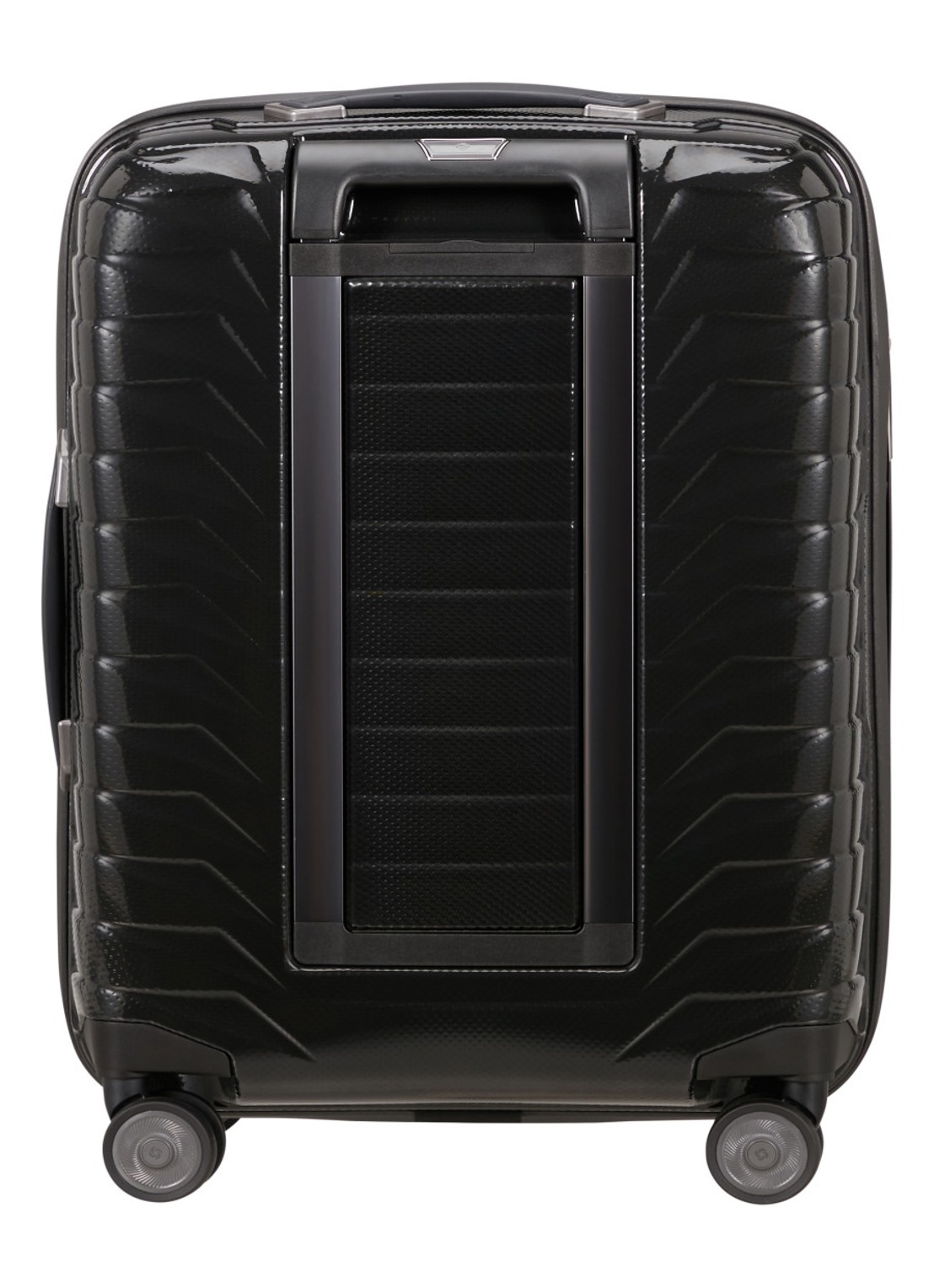 Samsonite Proxis vergrootbare spinner 55 cm - achterkant 4 zwart