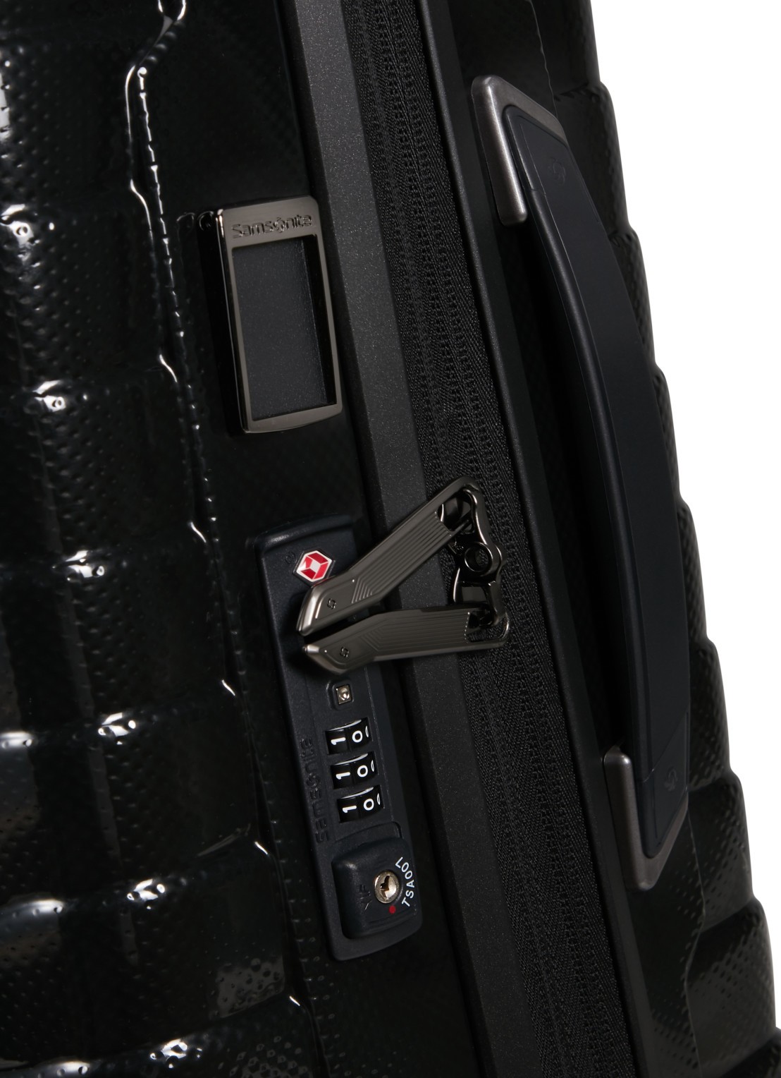 Samsonite Proxis vergrootbare spinner 55 cm - detail 3 zwart
