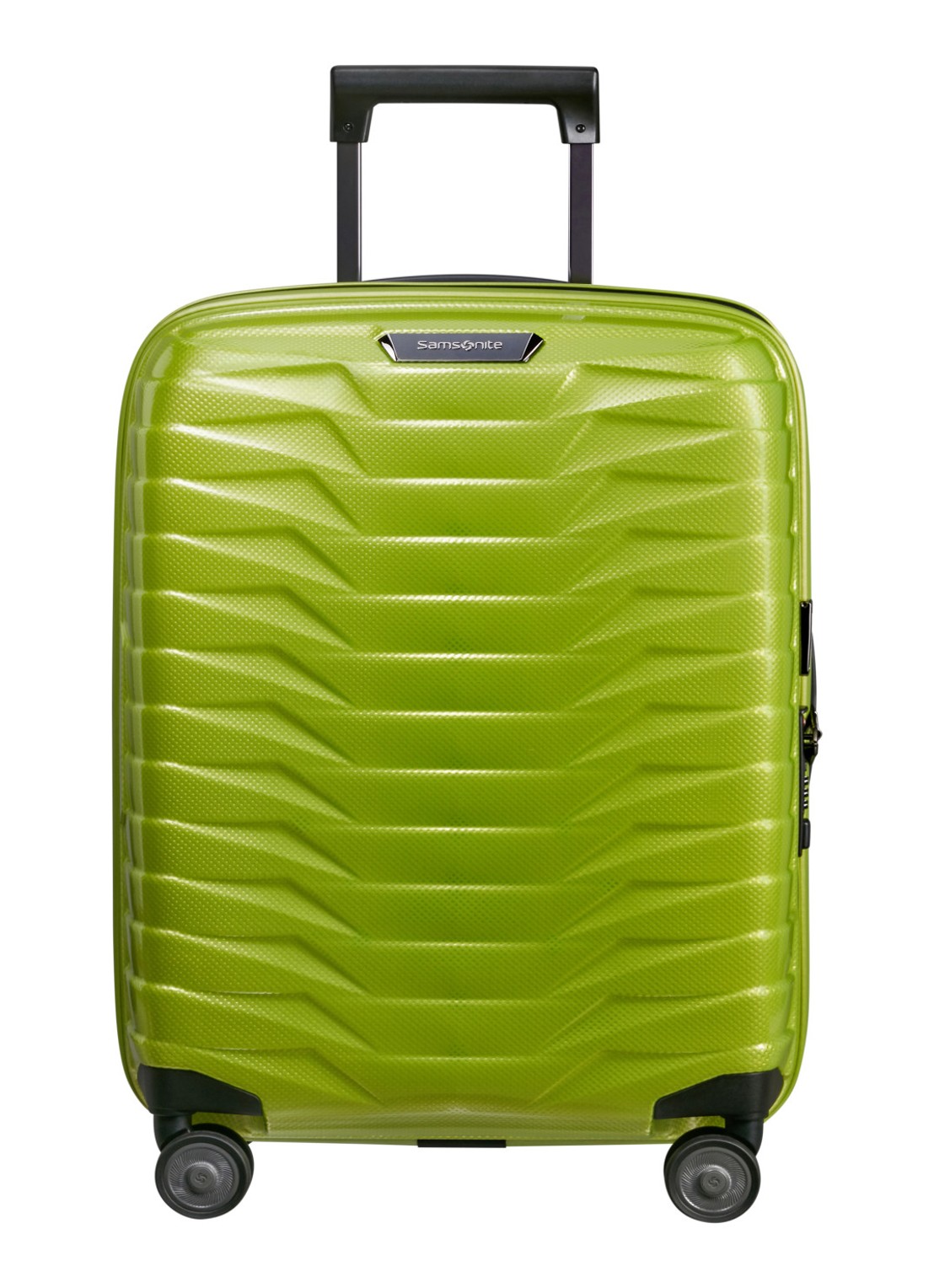 Samsonite Proxis vergrootbare spinner 55 cm - voorkant lime