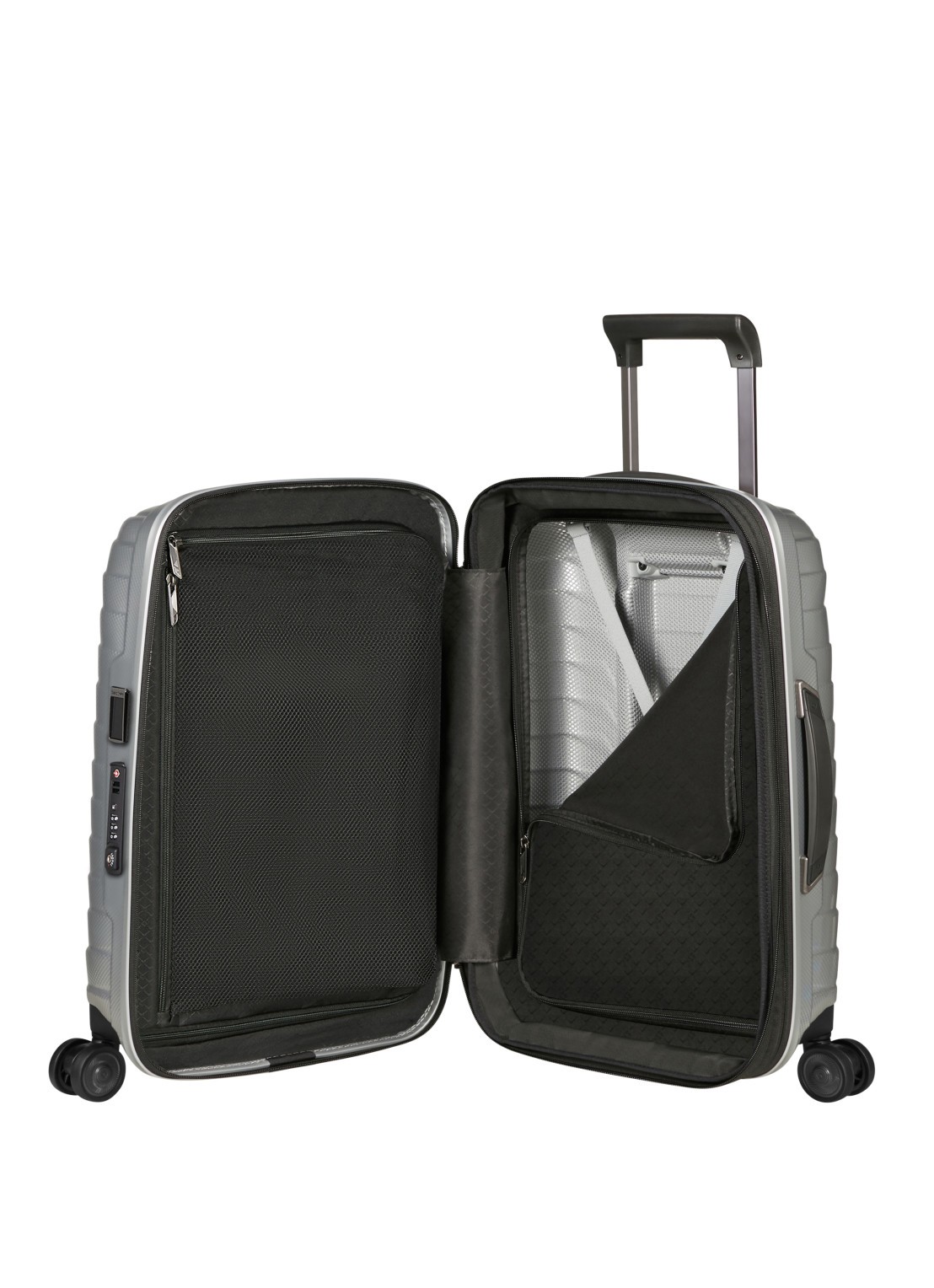 Samsonite Proxis vergrootbare spinner 55 cm - detail 2 zilver