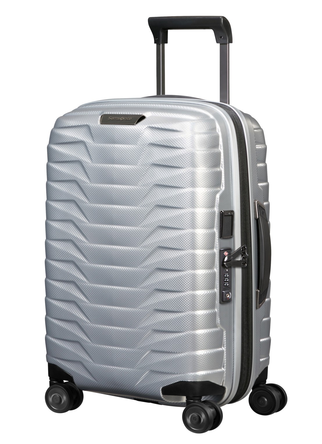 Samsonite Proxis vergrootbare spinner 55 cm - detail 3 zilver