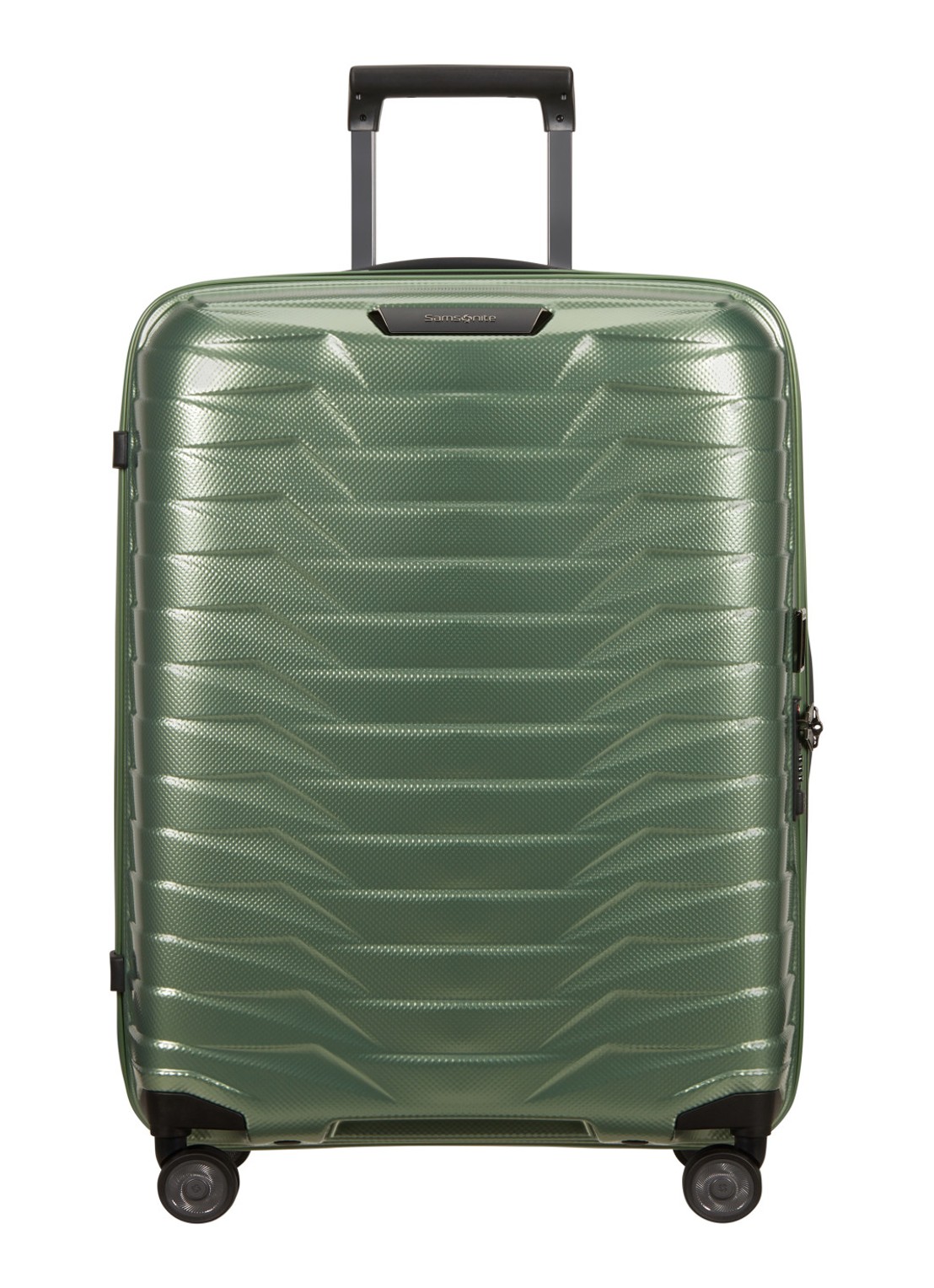 Samsonite Proxis vergrootbare spinner 55 cm - voorkant groen