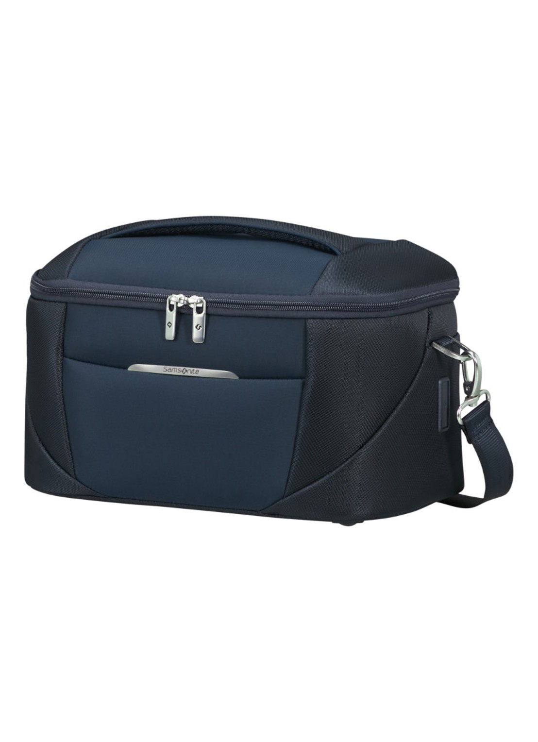Samsonite Re-Lite beautycase met afneembare schouderriem - voorkant 4 midnight blue