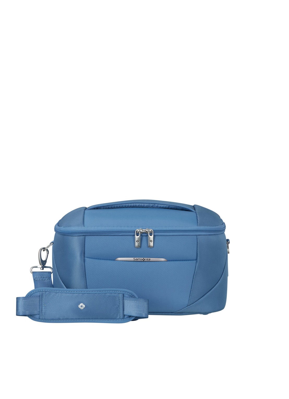 Samsonite Re-Lite beautycase met afneembare schouderriem - voorkant 4 capri blue