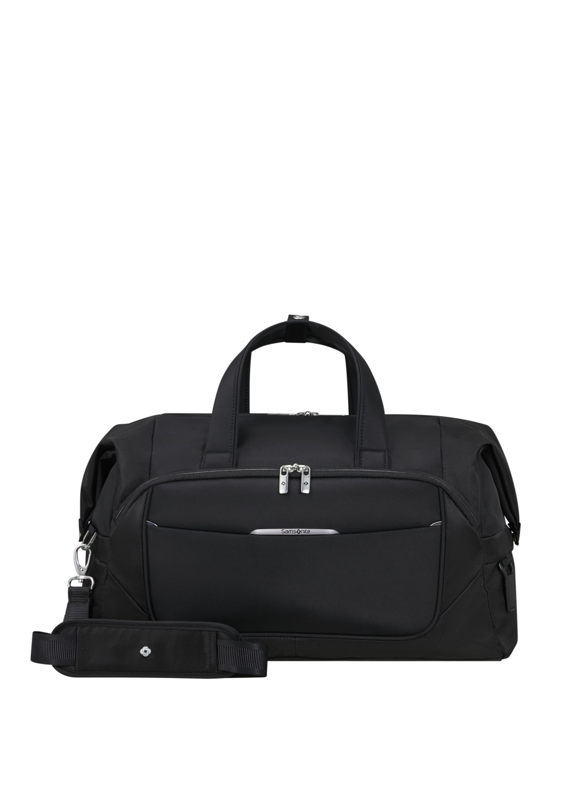 Samsonite Re-Lite duffel weekendtas met afneembare schouderriem - voorkant 2 black
