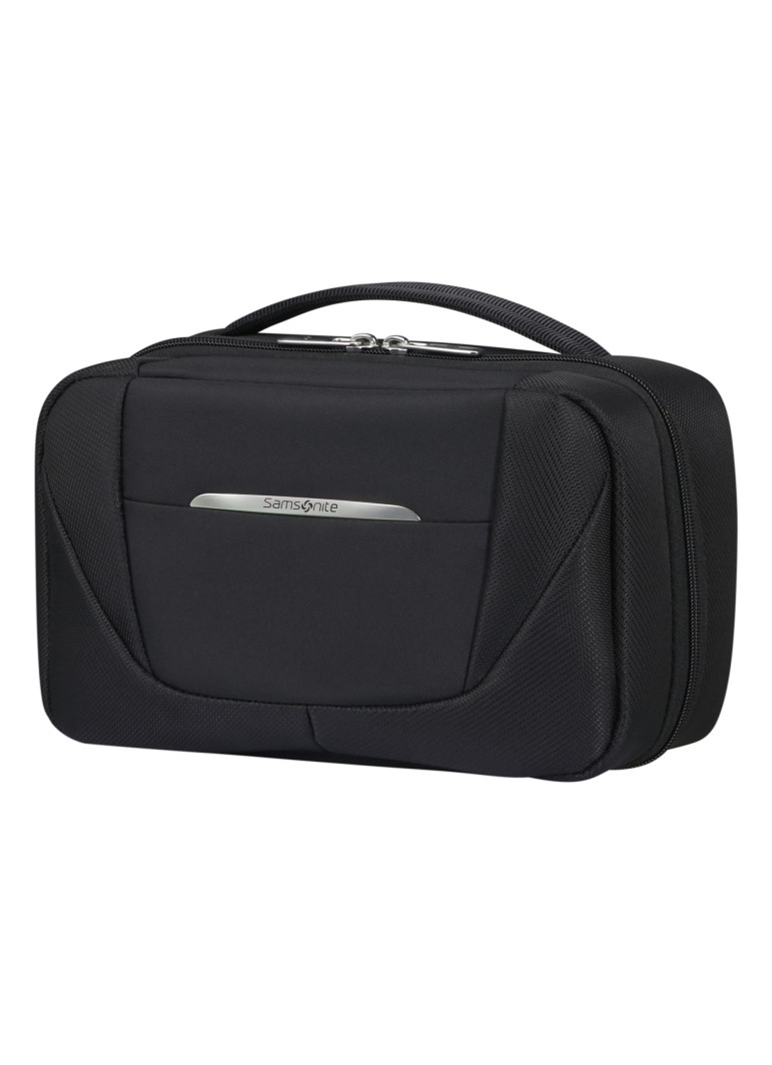 Samsonite Re-Lite toilettas met logo - voorkant 2 black