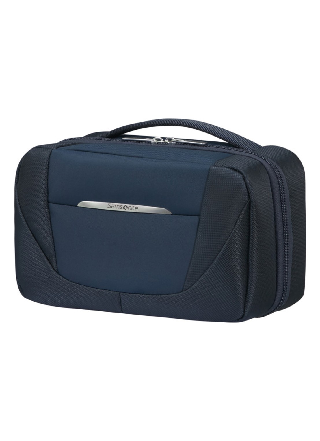 Samsonite Re-Lite toilettas met logo - voorkant 3 midnight blue