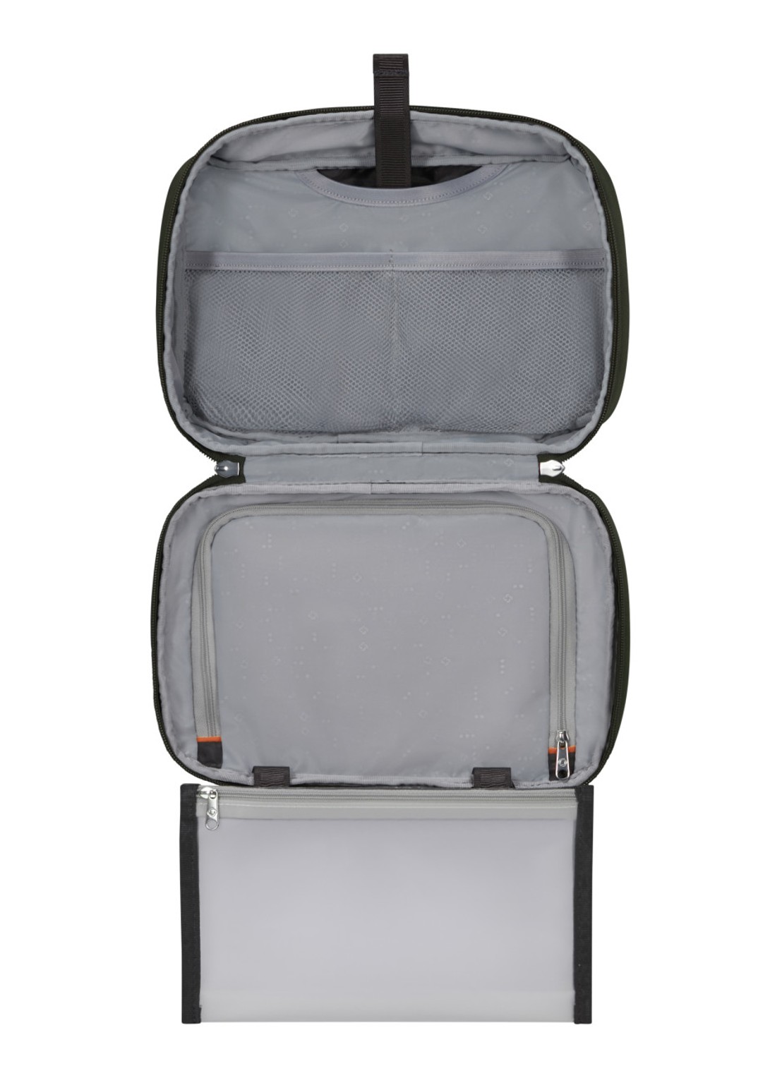 Samsonite Re-Lite toilettas met logo - voorkant 4 climbing ivy / bronsgroen
