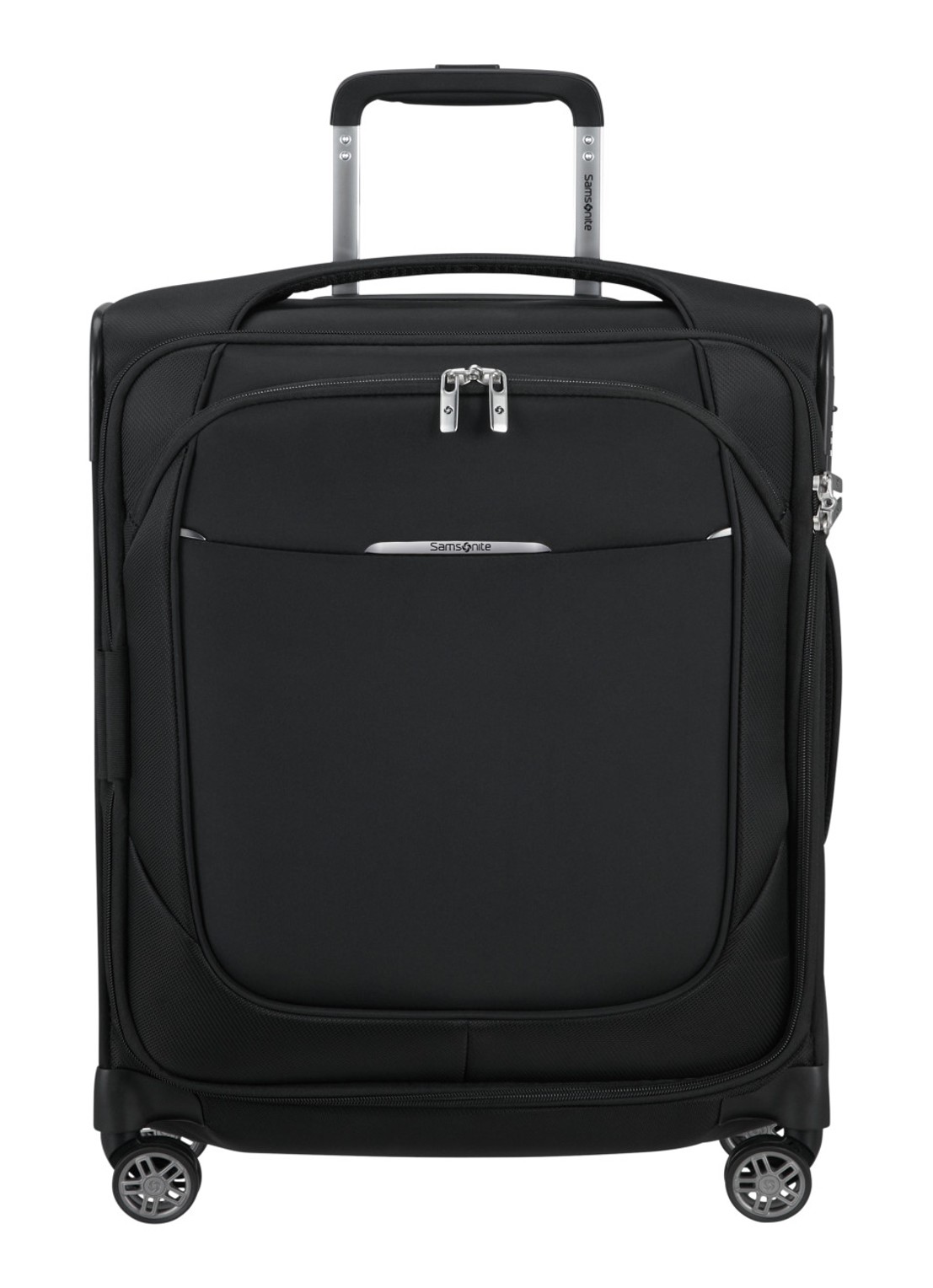 Samsonite Re-Lite vergrootbare spinner 55 cm  - voorkant 5 black