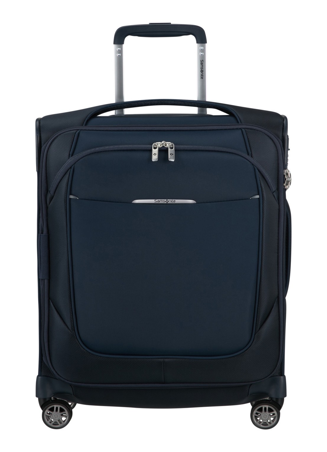 Samsonite Re-Lite vergrootbare spinner 55 cm - voorkant 5 midnight-blue