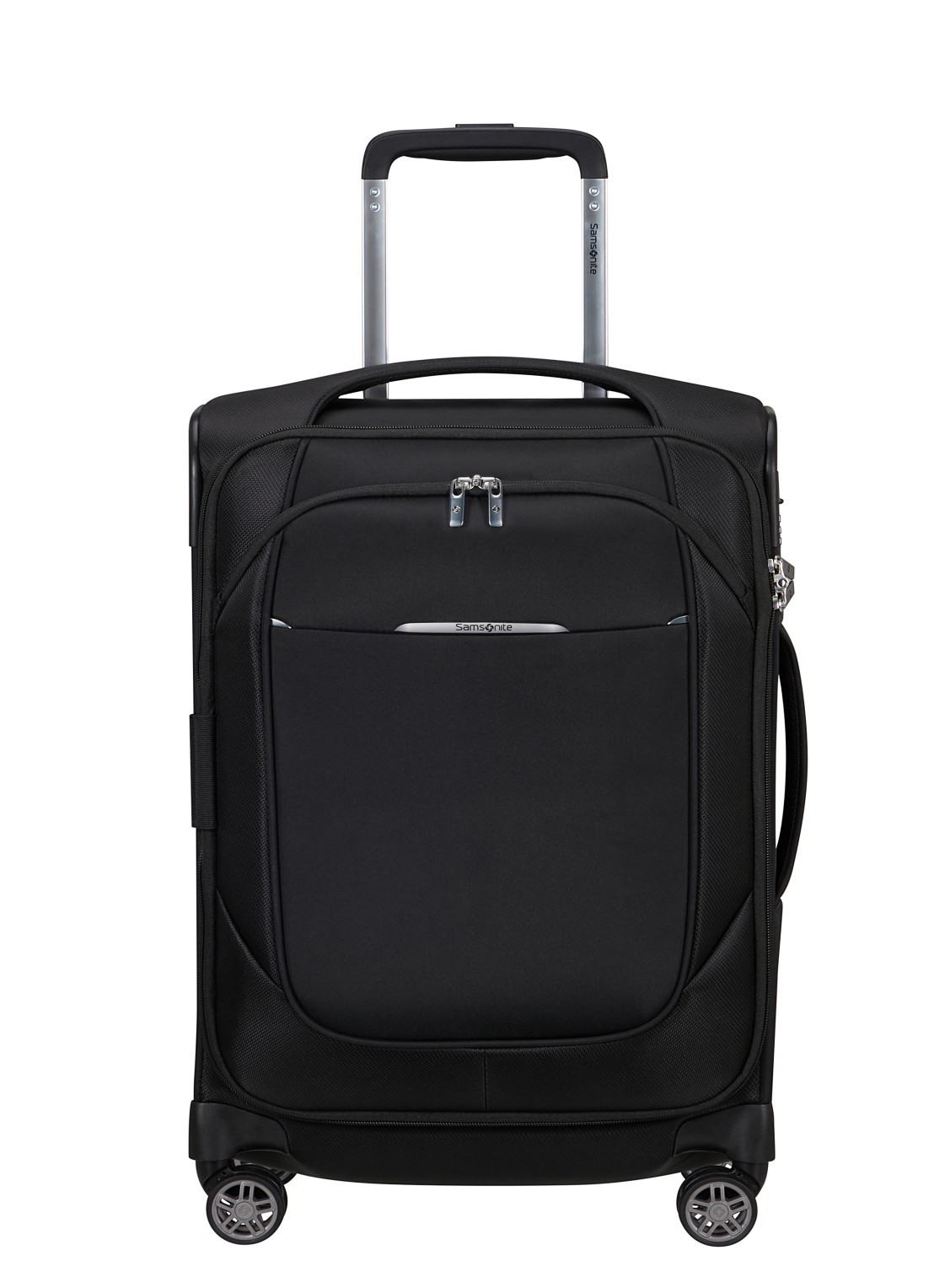 Samsonite Re-Lite vergrootbare spinner 55 cm - voorkant 2 black