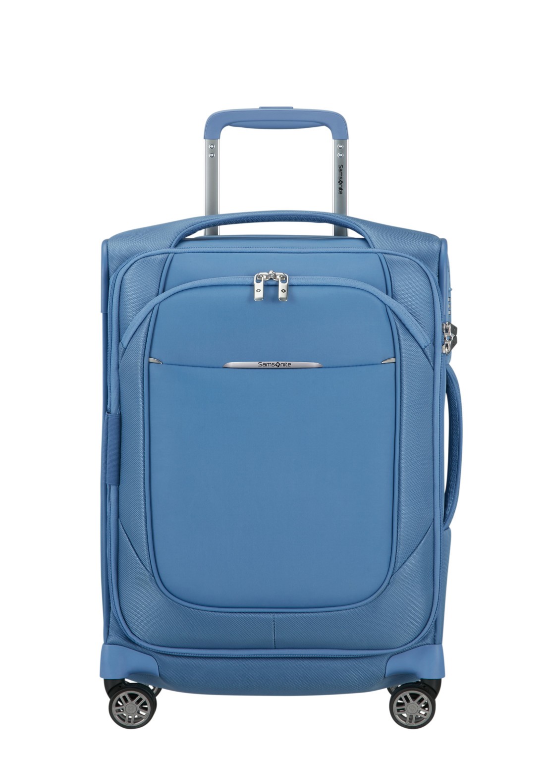Samsonite Re-Lite vergrootbare spinner 55 cm - voorkant 2 capri blue