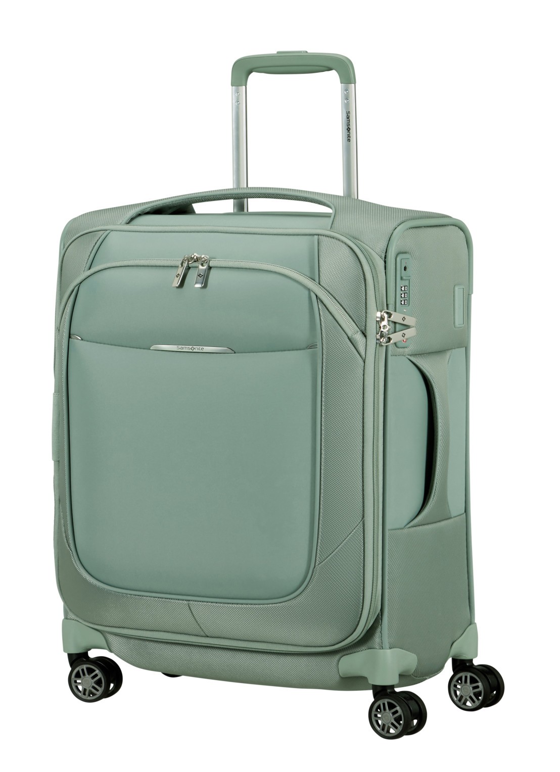 Samsonite Re-Lite vergrootbare spinner 55 cm - voorkant 2 lindegroen