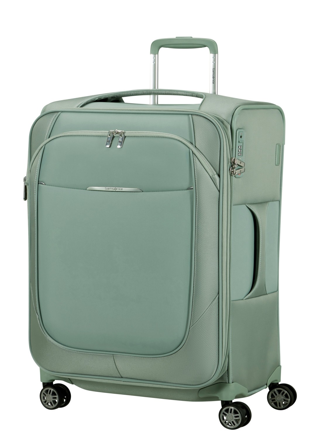 Samsonite Re-Lite vergrootbare spinner 67 cm - voorkant 2 lindegroen