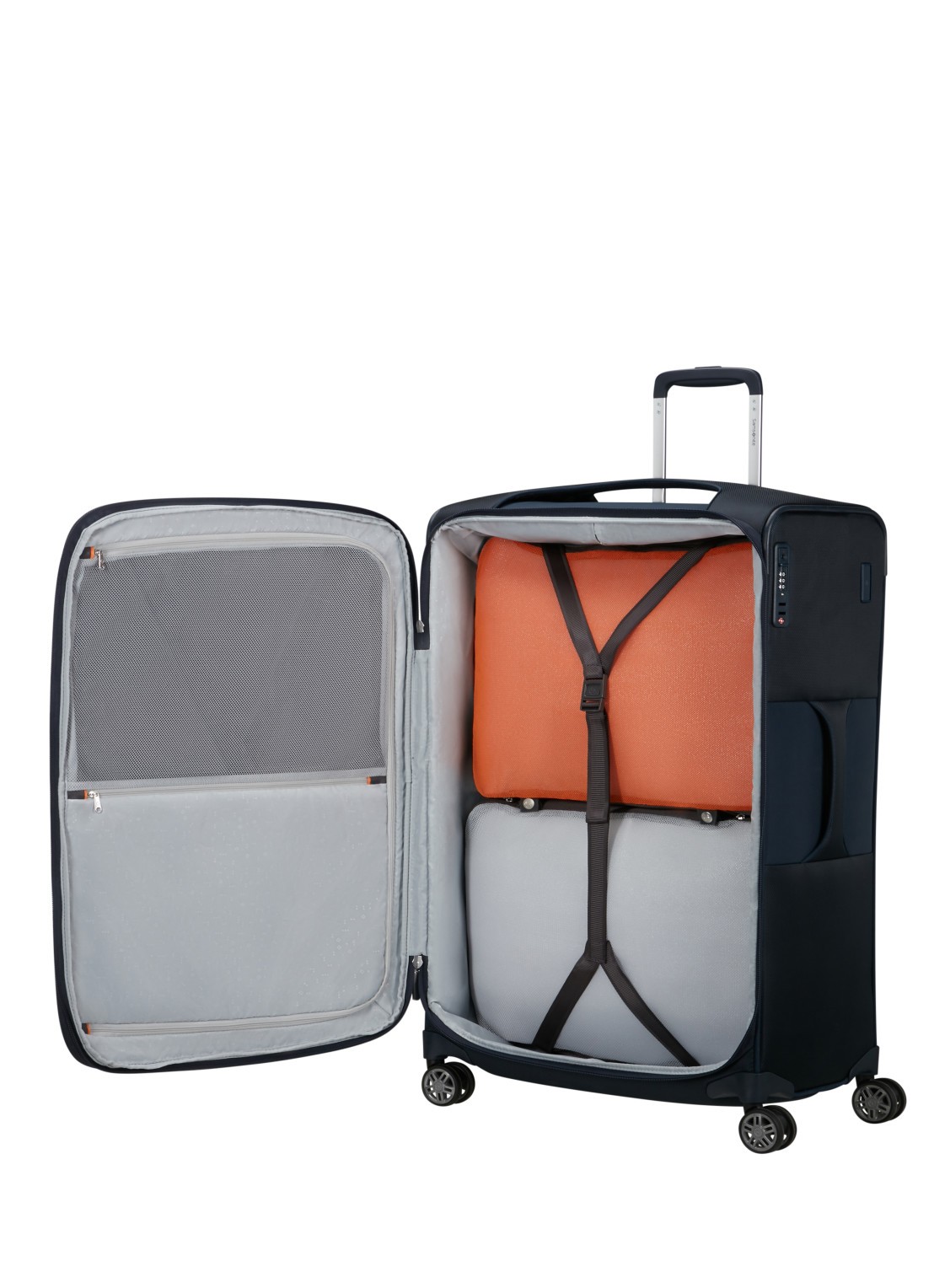 Samsonite Re-Lite vergrootbare spinner 78 cm - voorkant 2 midnight blue