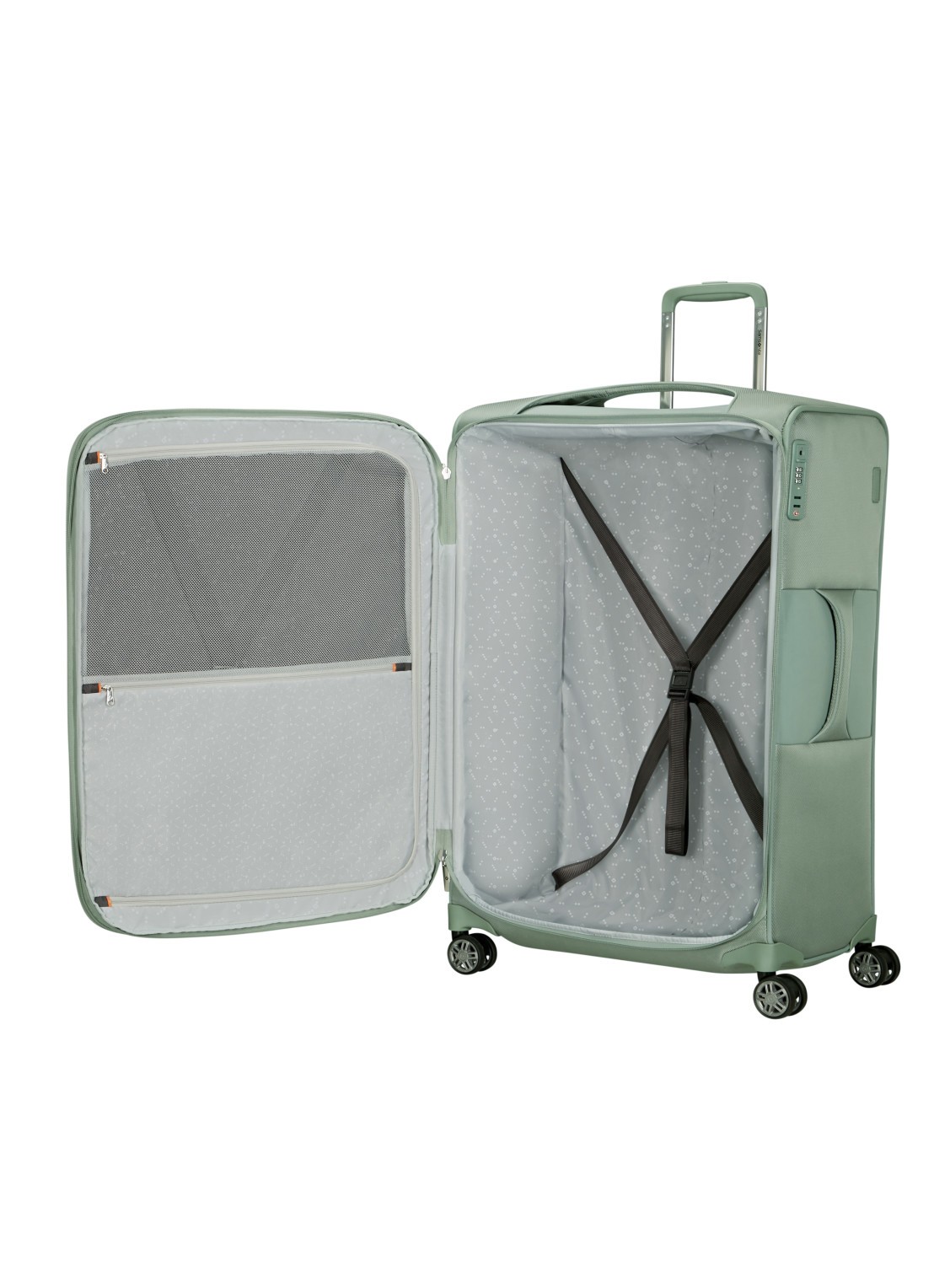 Samsonite Re-Lite vergrootbare spinner 78 cm - achterkant 4 lindegroen