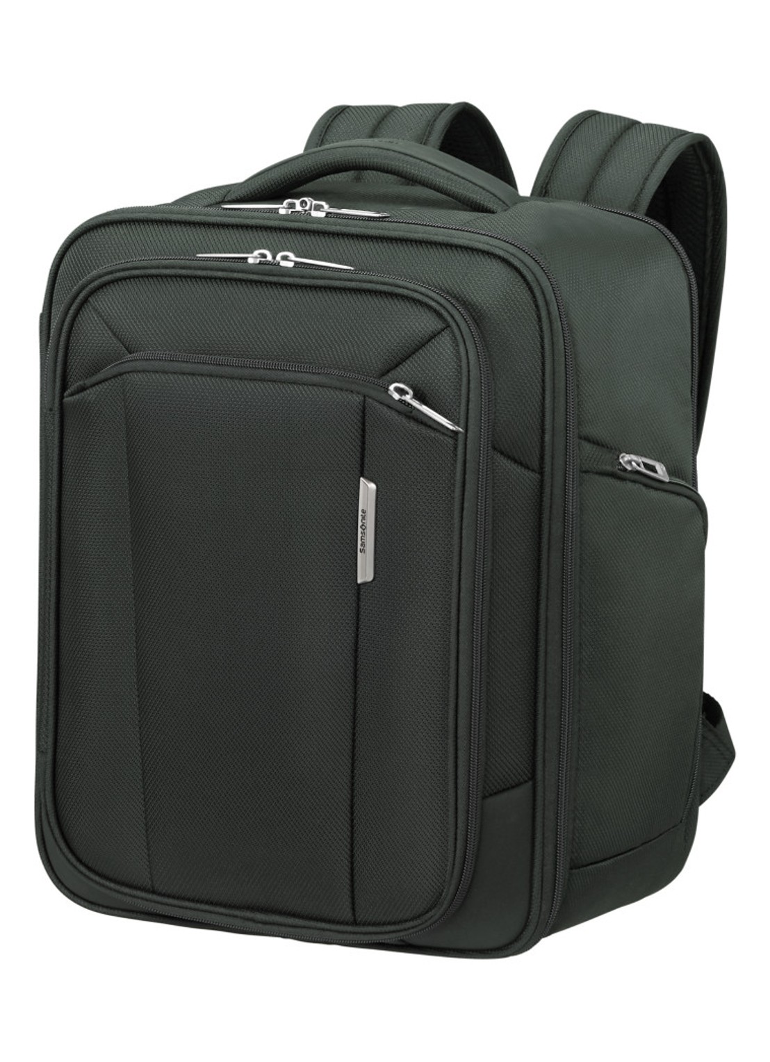 Samsonite Respark S rugzak met 15,6 inch laptopvak - voorkant 4 mosgroen