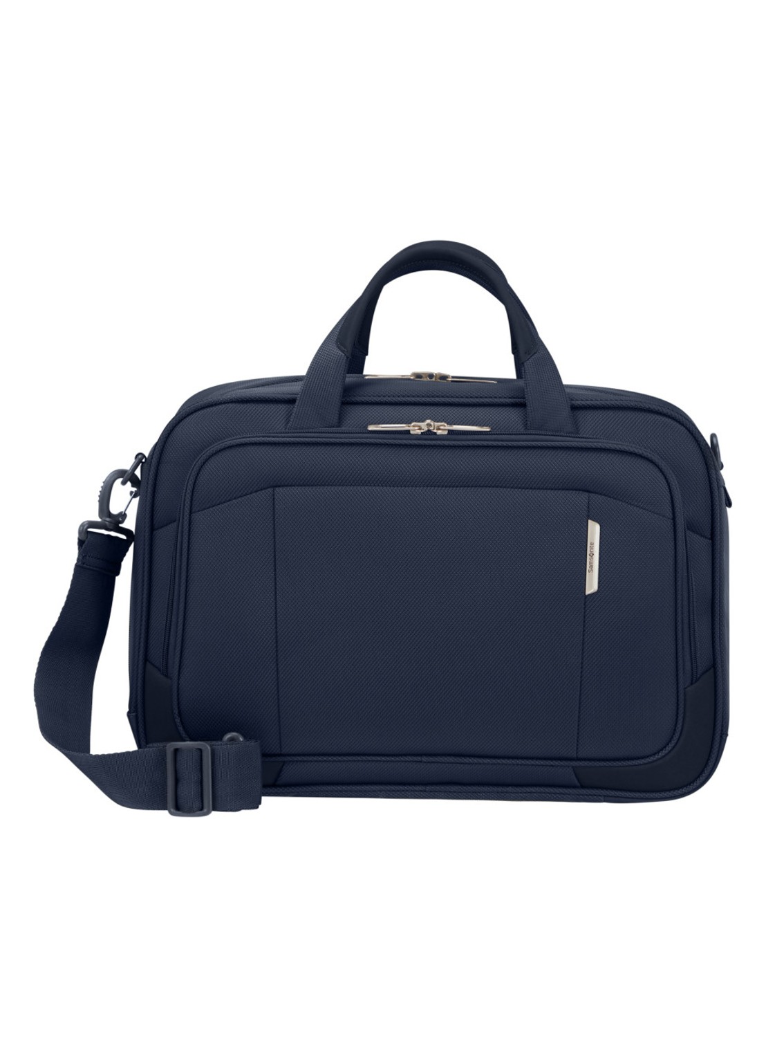 Samsonite Respark schoudertas met 15,6 inch laptopvak - voorkant 4 donkerblauw