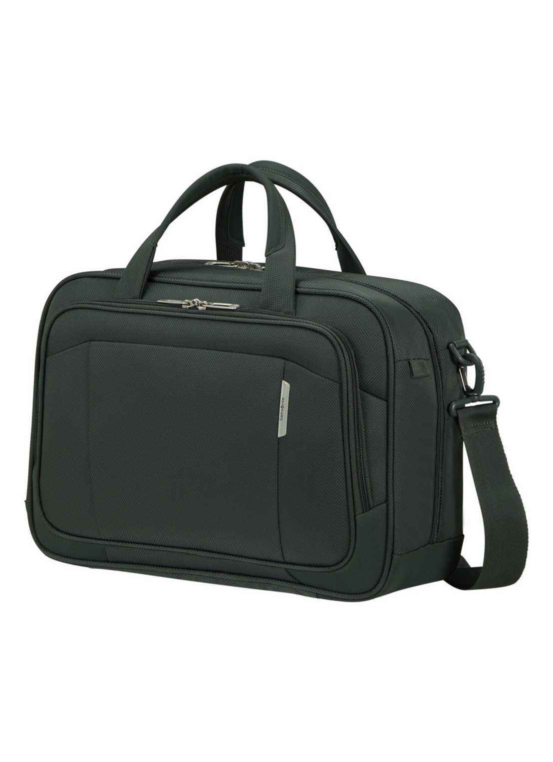 Samsonite Respark schoudertas met 15,6 inch laptopvak - voorkant 5 groen